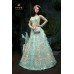 SKY BLUE INDIAN DESIGNER WEDDING AND BRIDAL WESTERN STYLE GOWN